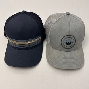 Travis Mathew Hats 2-Tone Trucker Snapback Baseball Cap Lot of 2 Mens‎ One Size